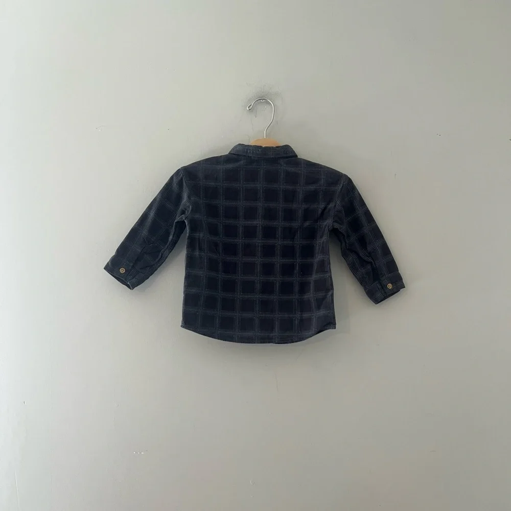 $10 ADD ON boys' corduroy plaid shirt top Shacket H&M 18M Zara cotton on‎ kids